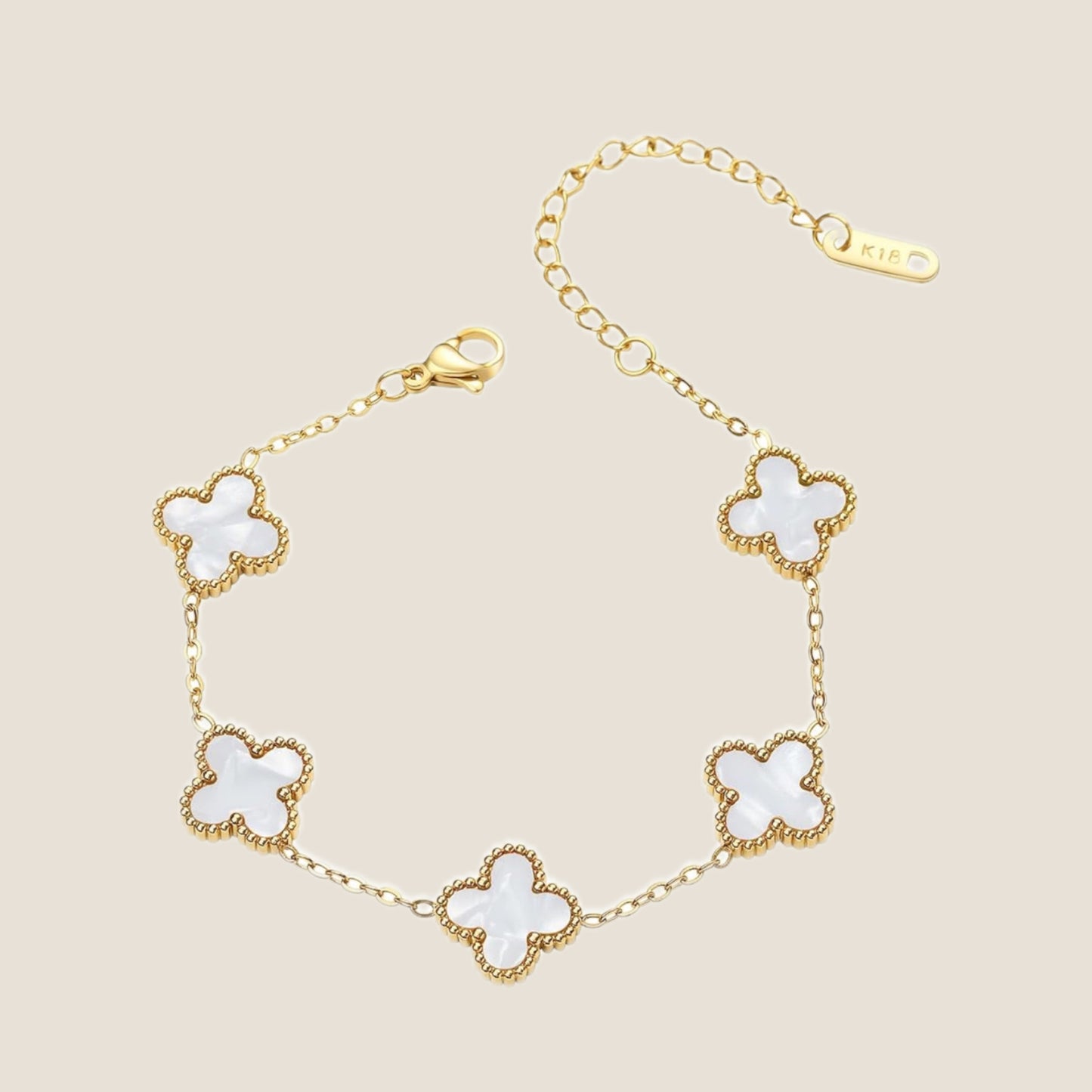 Lucky Clover Bracelet ( 12 color available ) - Non Tarnish