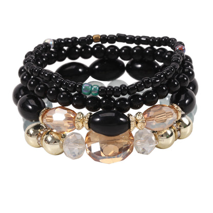 Large Crystal Layered Bracelets ( 2 colors available )o