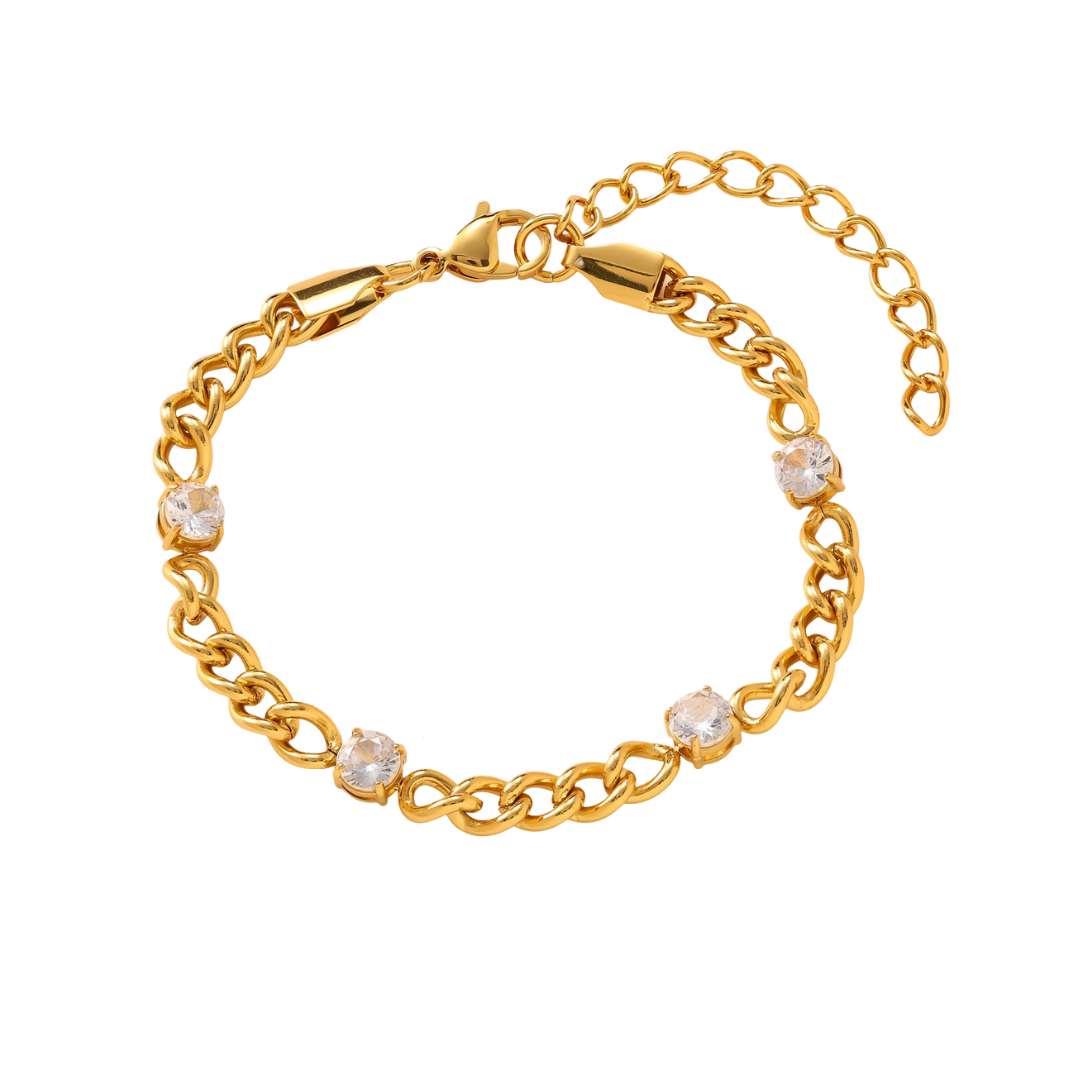 Luna Links Bracelets ( Clear, Pink, Green ) | B-38