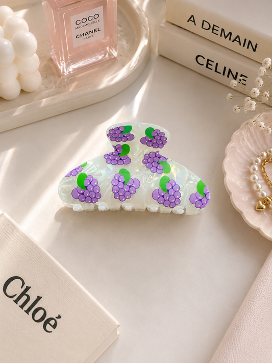 Grape Hair Claw Clip