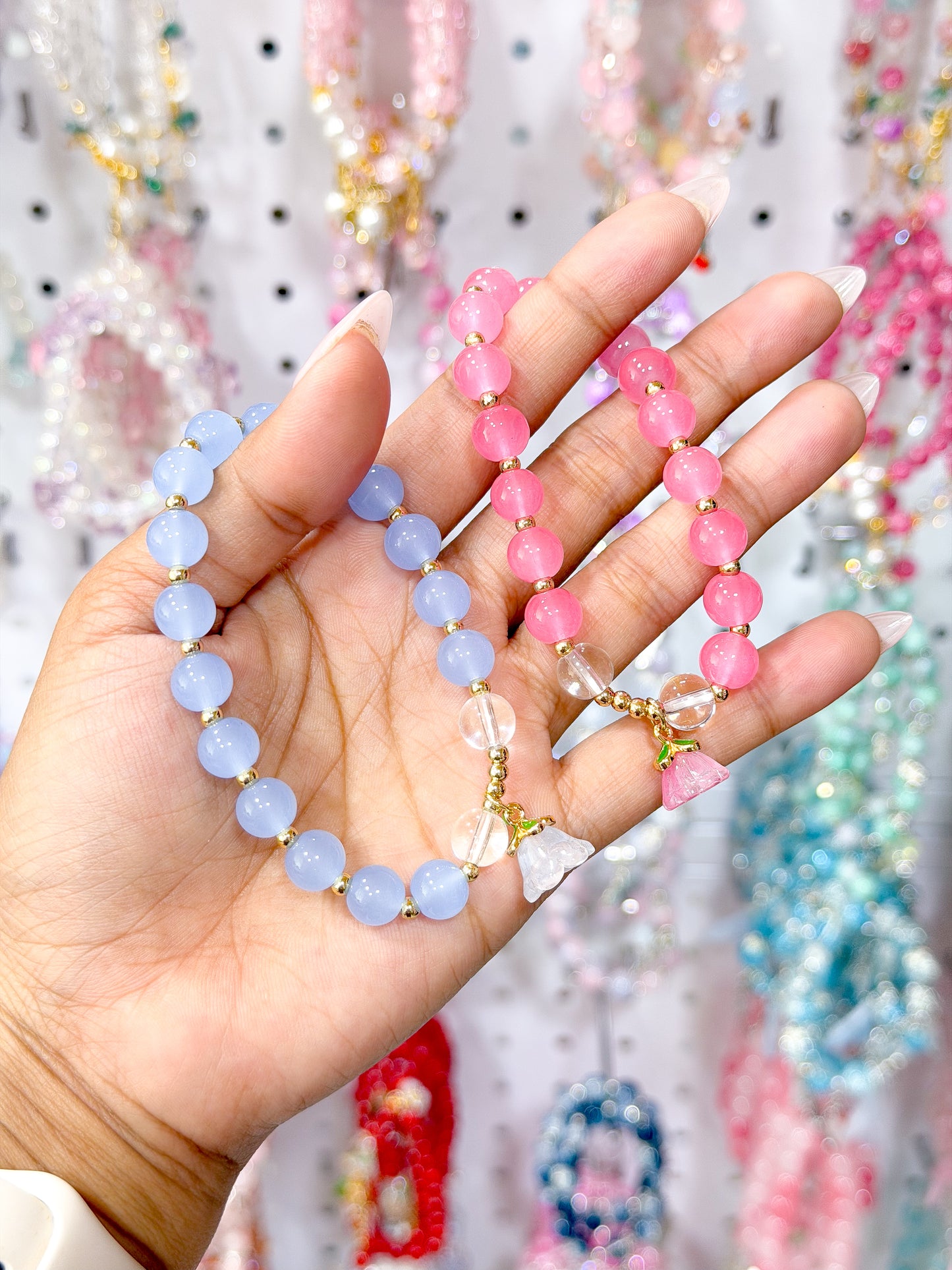 Tulip Lucky Charm Beaded Bracelets