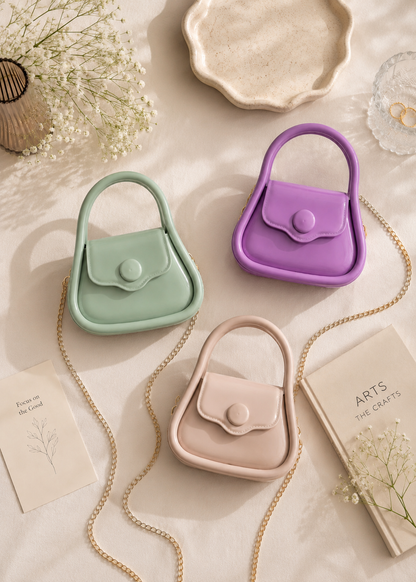The Mila Glossy Mini Crossbody Purse