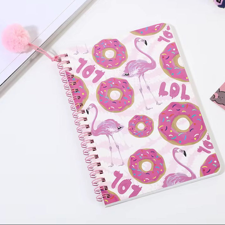 Pompom Spiral Notebooks ( 3 Styles )