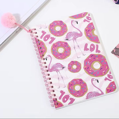 Pompom Spiral Notebooks ( 3 Styles )