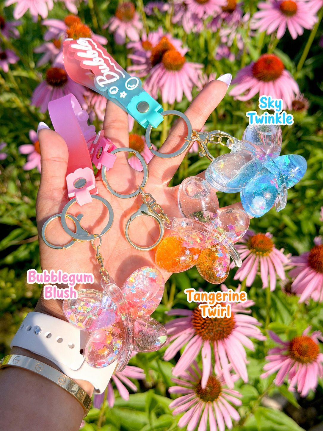 Glitter Butterfly Bag Charm Collection