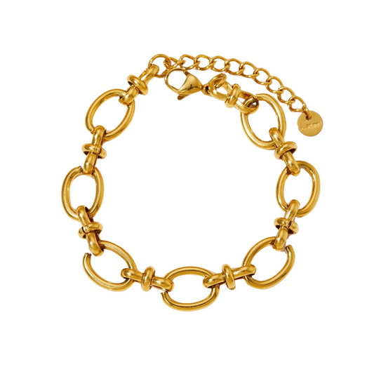 Chunky Oval Loops Bracelet | B-139