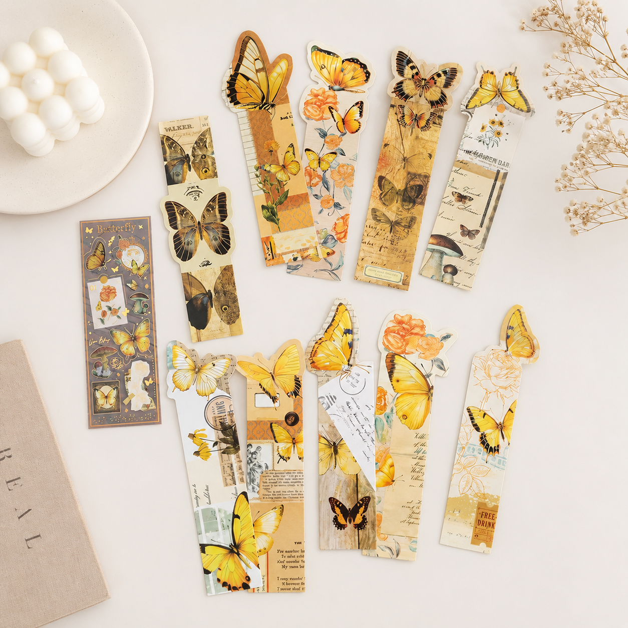 Butterfly Bookmark Set