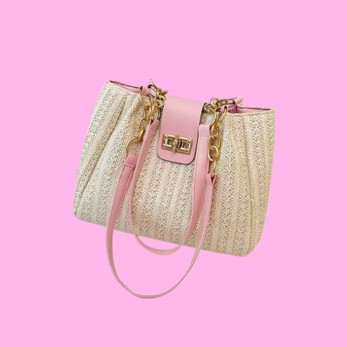 Knit Woven Handbag