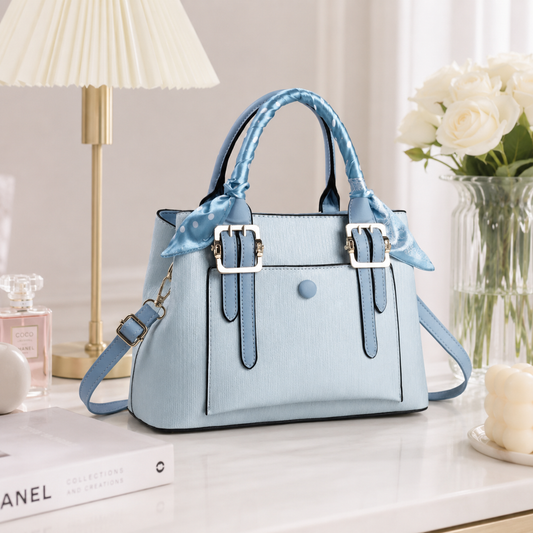 Classic Buckle Crossbody Satchel Bag