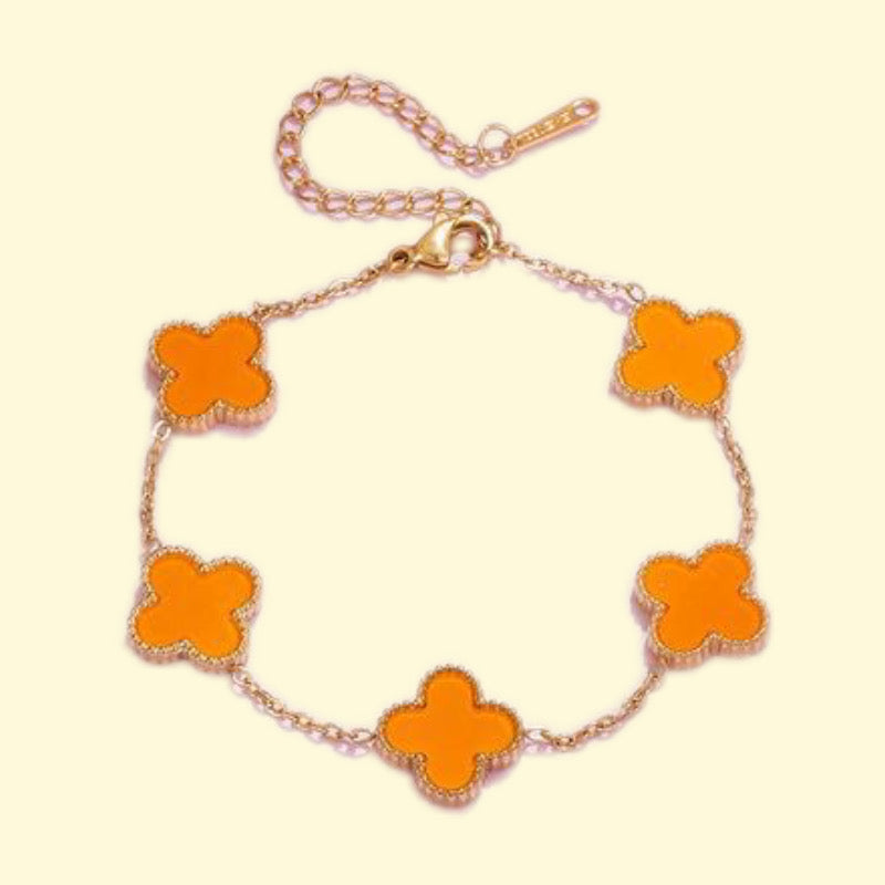 Lucky Clover Bracelet ( 12 color available ) - Non Tarnish