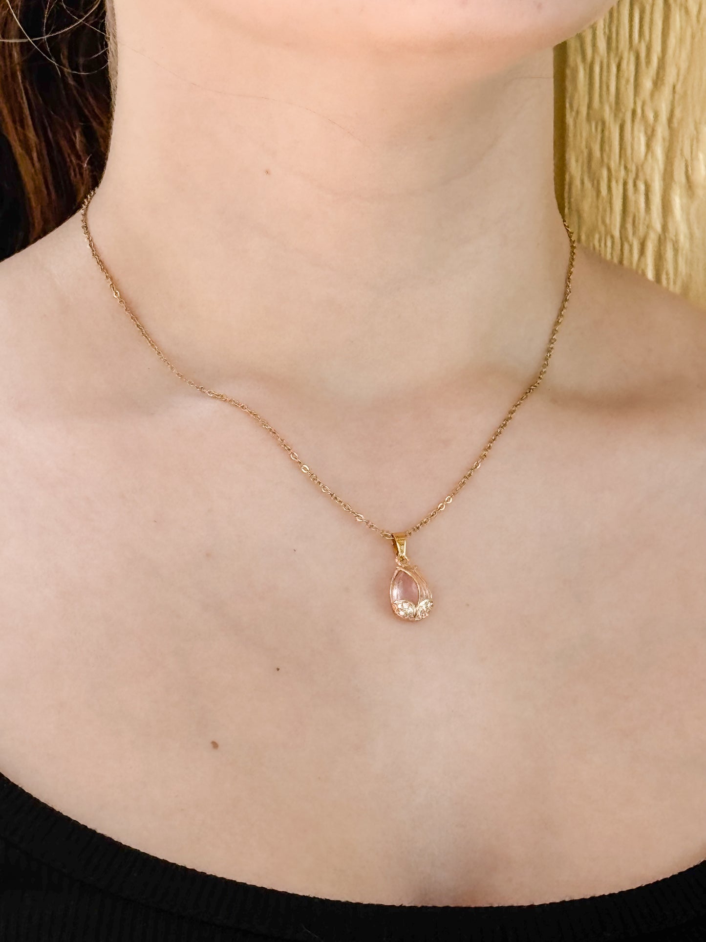 Pink Tulip Necklace