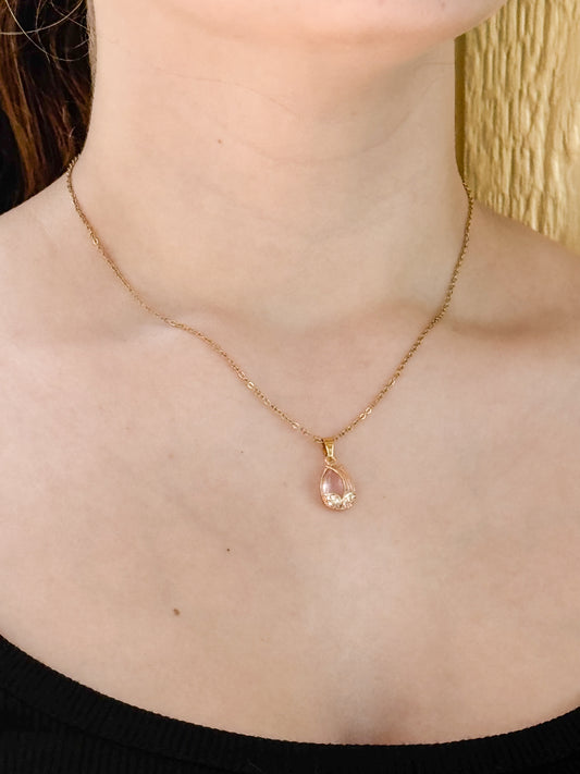 Pink Tulip Necklace