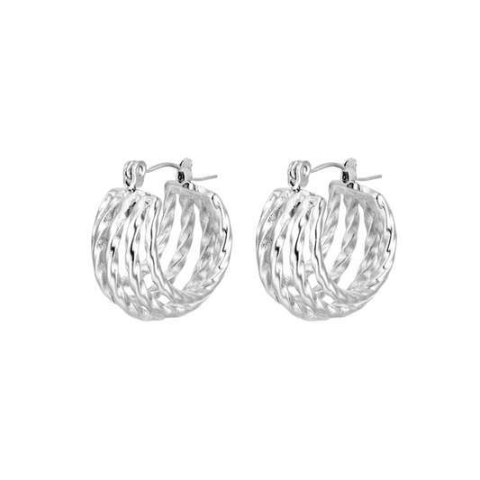 Icon Hoop Earrings ( 2 Colors available ) | B-56