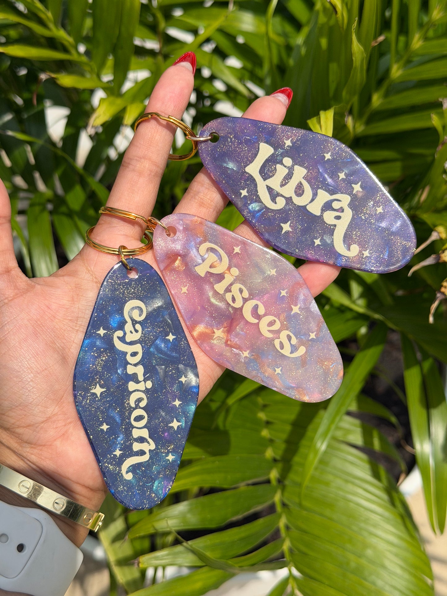 Zodiac Sign Motel Keychains