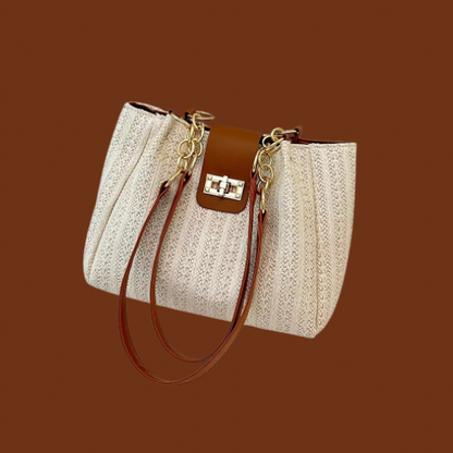 Knit Woven Handbag
