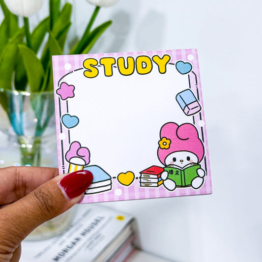 study Bunny Notepad  ( 50 Pages )