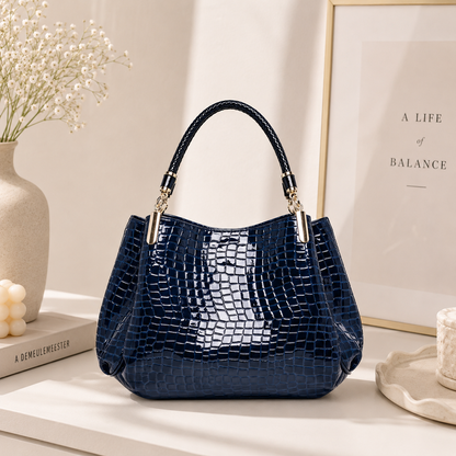 Classic Croc Pattern Handbag