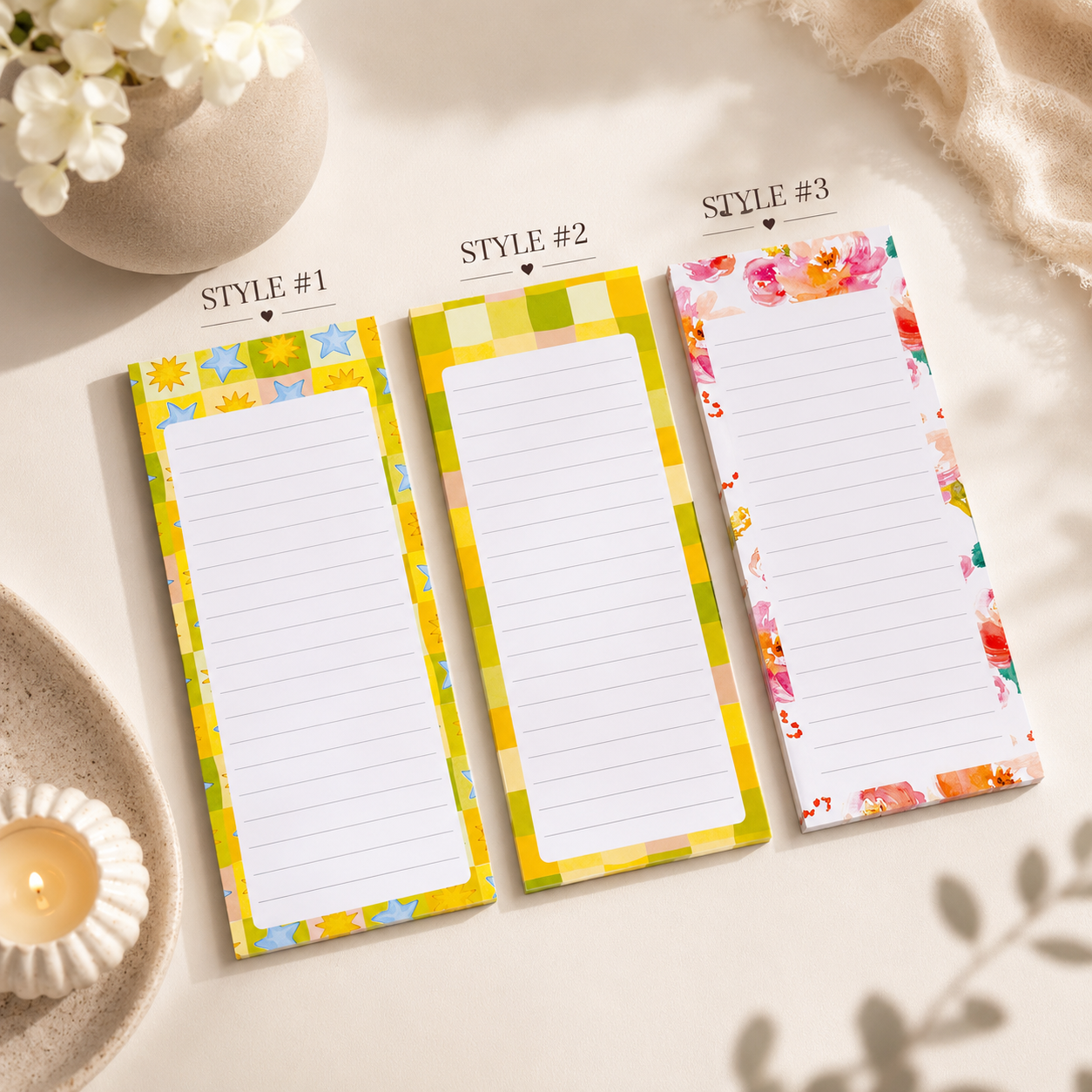 Sunshine Notepad Collection (  3 Styles available )