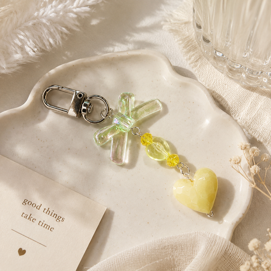 Lemon Love Bow Bag Charm