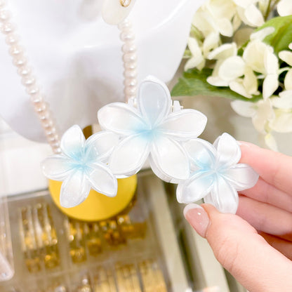 Pearlescent Tropical Claw Clips