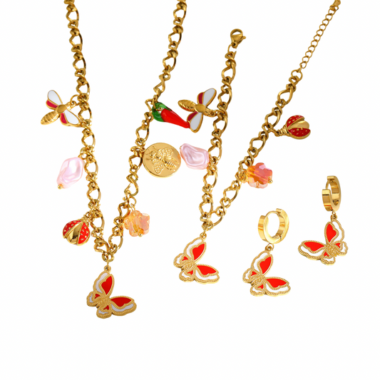 Butterfly Kisses Charm Necklace