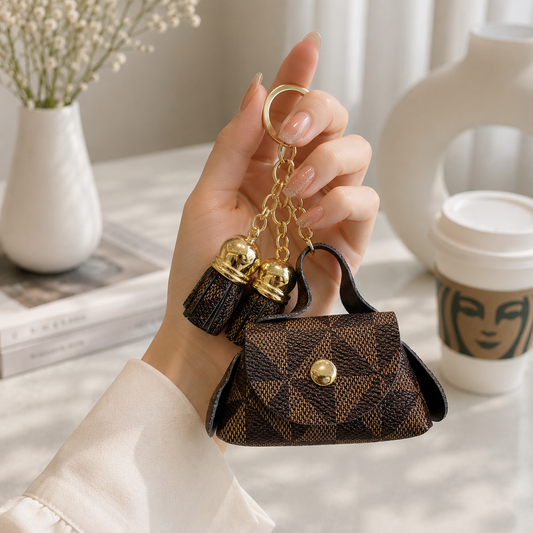 Mini Flower Bag Charm Keychain