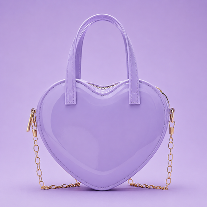 Candy Heart Chain Crossbody Bag ( Available in 5 colors )