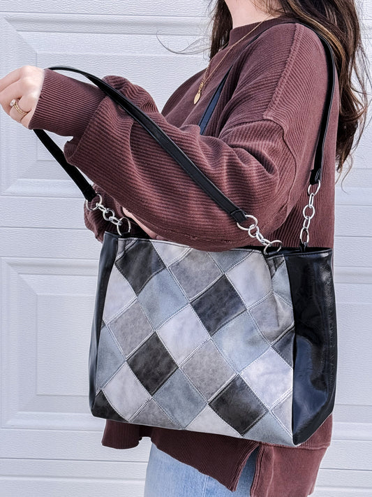 Checkered Tote Bag