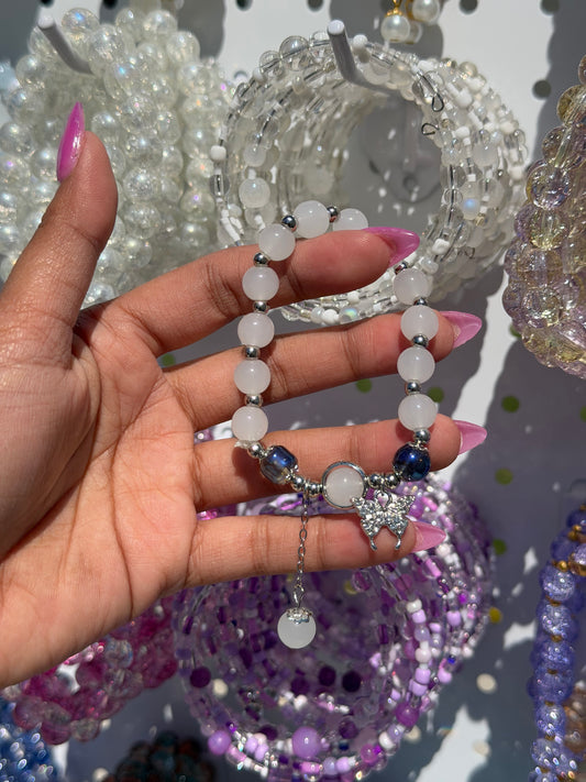 White Beaded Bracelets ( 9 styles )