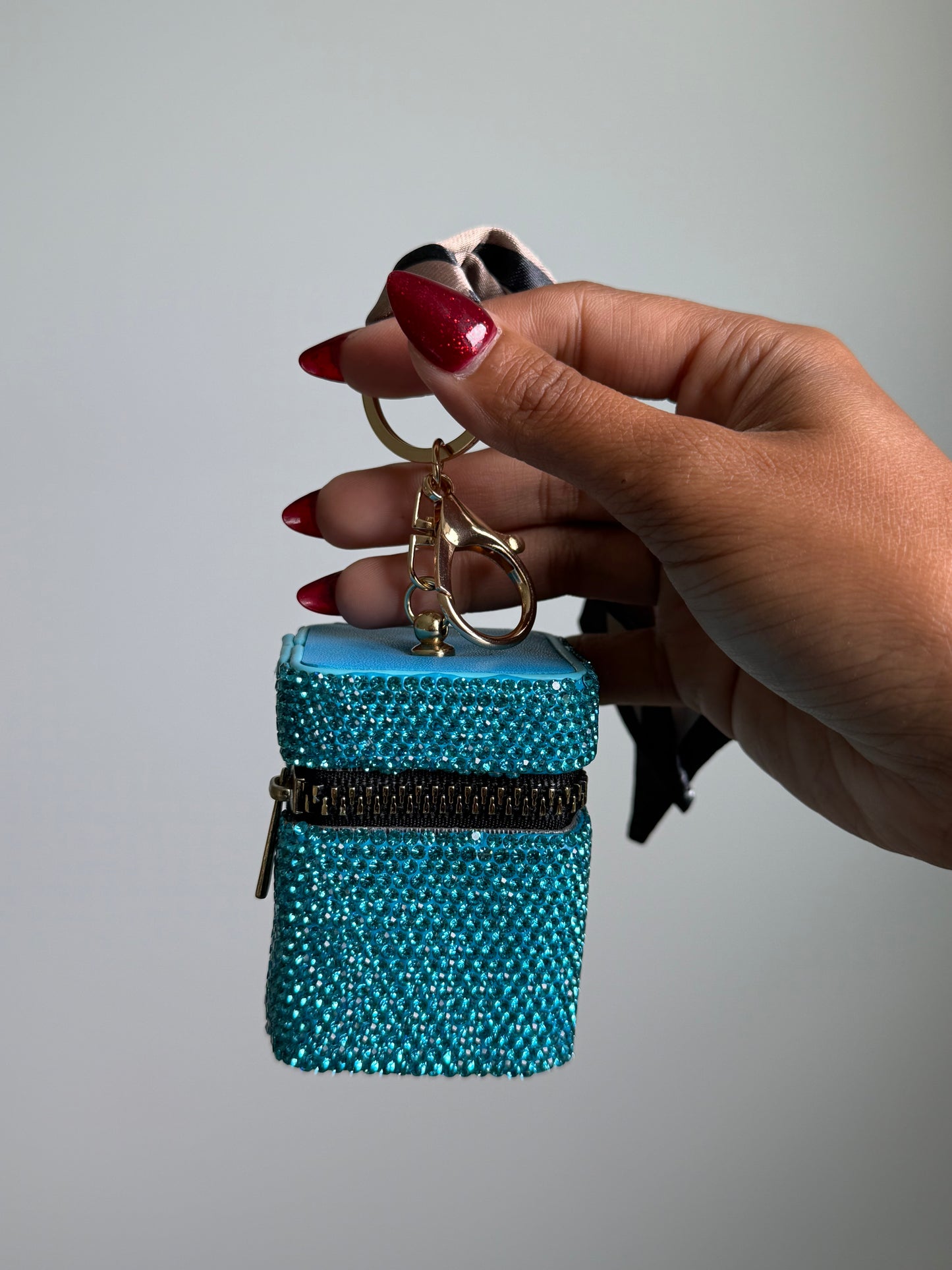 Rhinestone Mini Storage Bag Charm