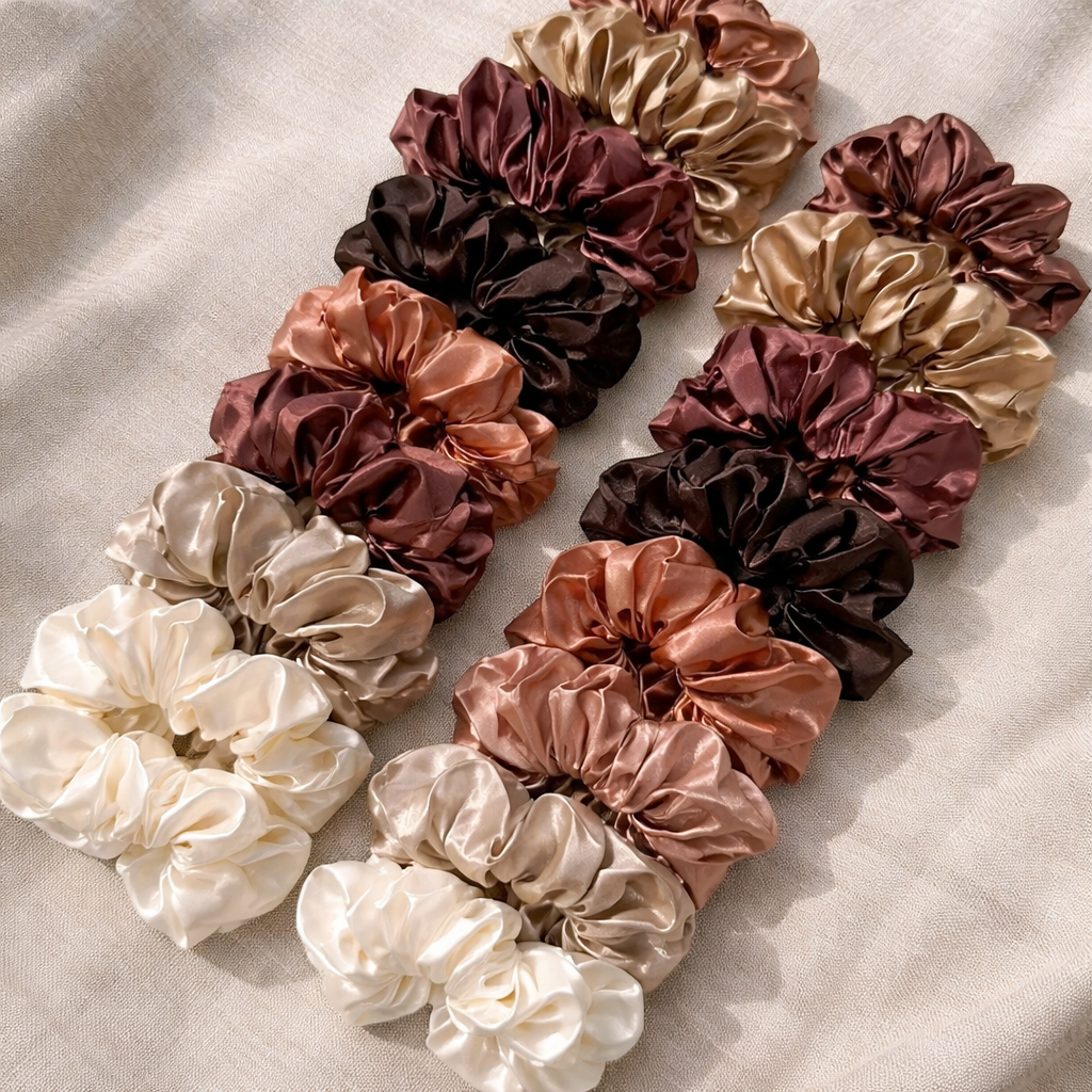 16-piece Satin Scrunchie Set