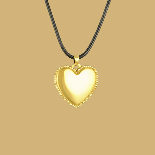Sweetheart Puffed Necklace