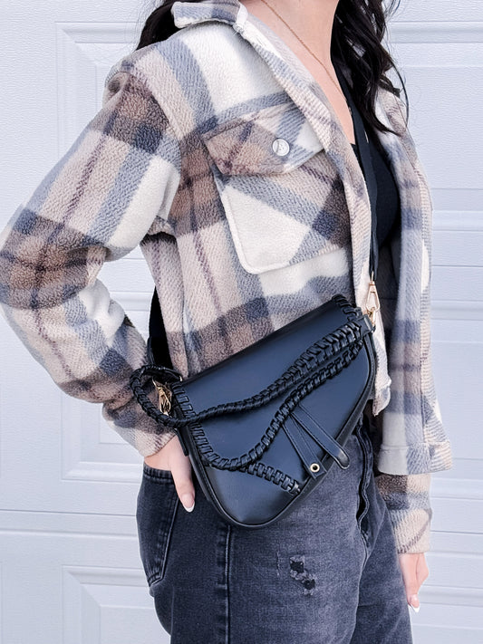 Braided Crossbody Bag