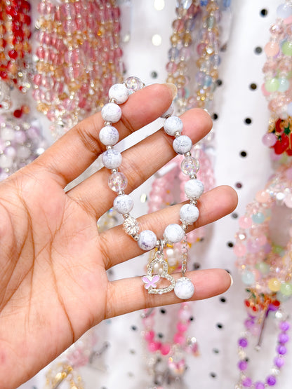 Moonstone Lucky Charm Beaded Bracelet