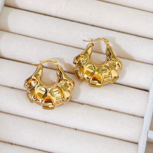 Chunky Hoop Earrings ( Non-Tarnish )