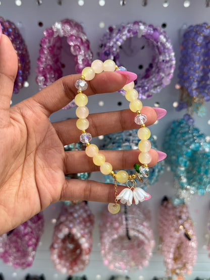 Tulip Lucky Charm Beaded Bracelet