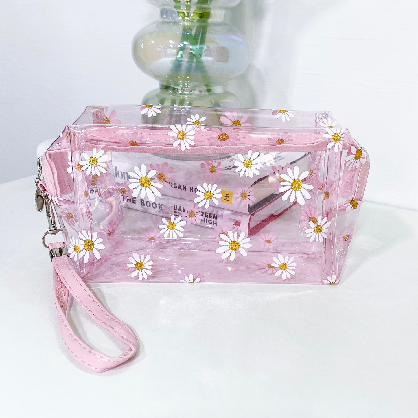 WRISTLET DAISY MAKEUP BAGS (   5 Color Available  )