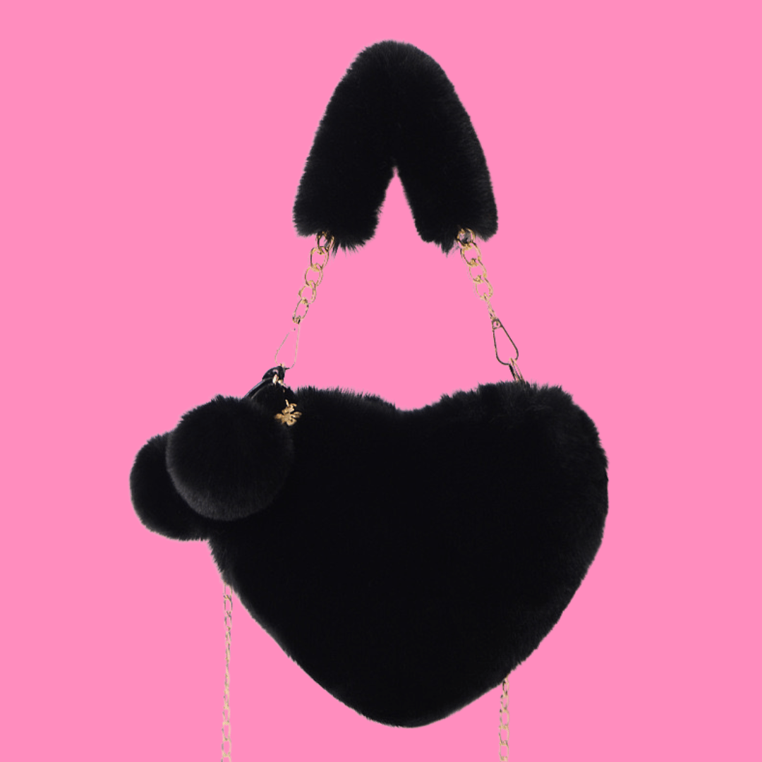 Plush Heart Bag