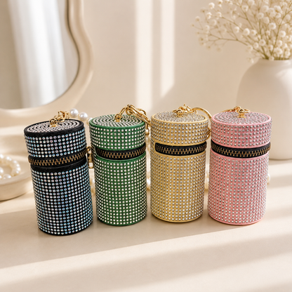 Glitzy Clip-On Bag Charm