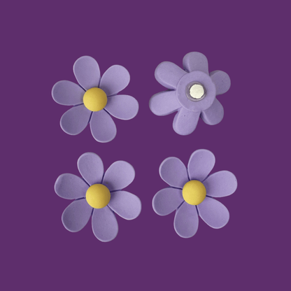 Daisy Fridge Magnets ( 4 pcs )