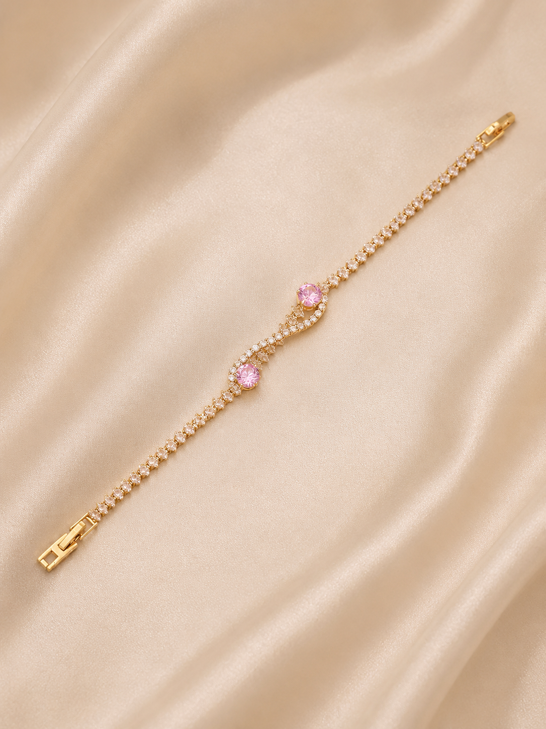 Pink Tennis Bracelet | Tarnish Resistant
