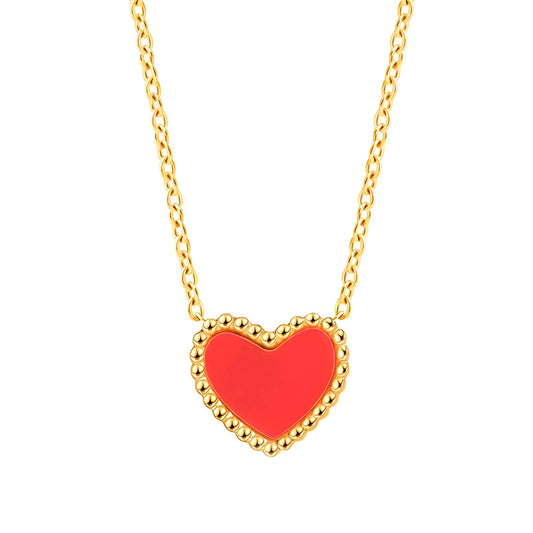 Crimson Kiss Necklace ( Mini pendant Size )
