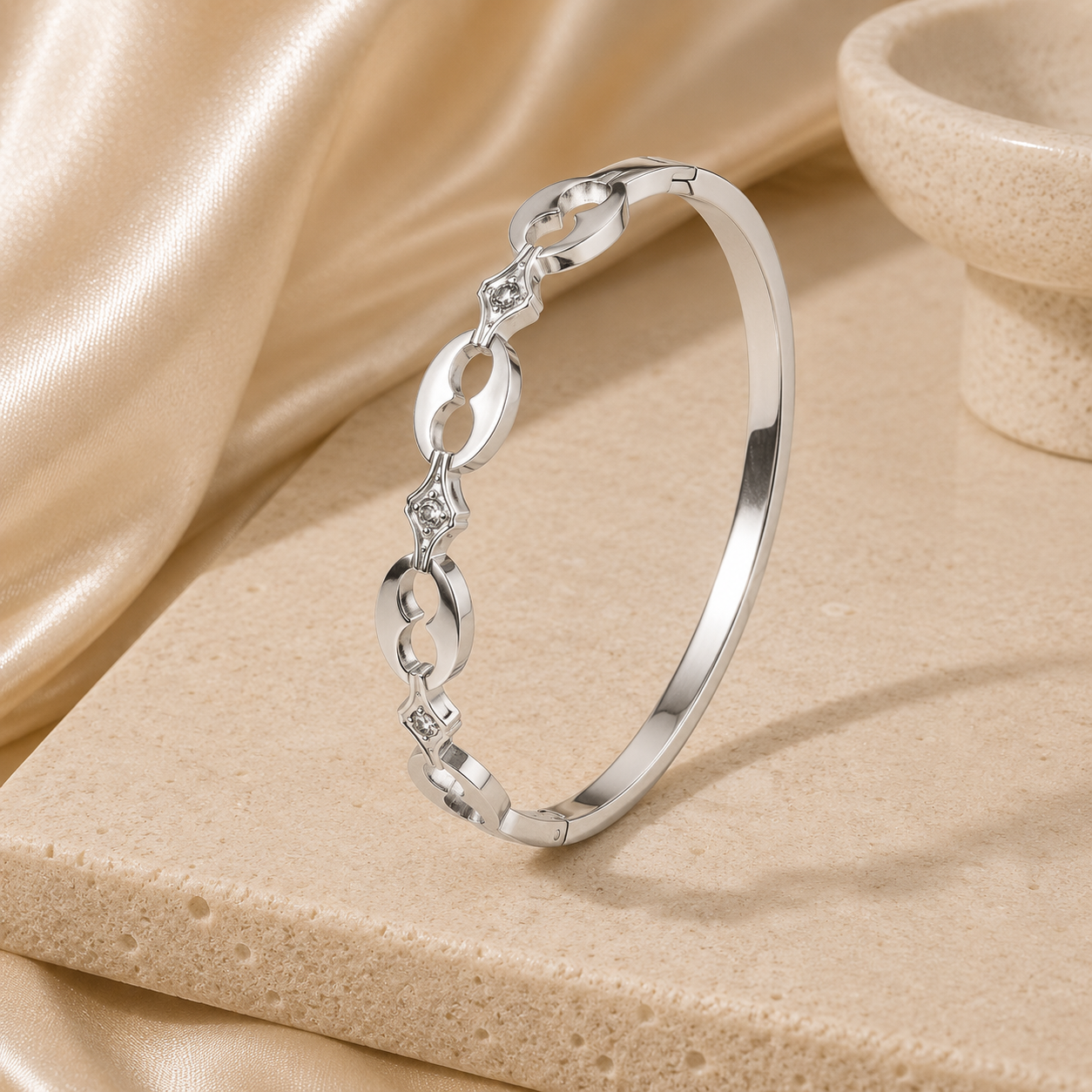 Hinged Link Bangle