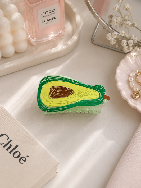 Avocado Hair Claw Clip