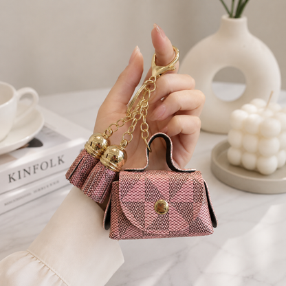 Mini Flower Bag Charm Keychain