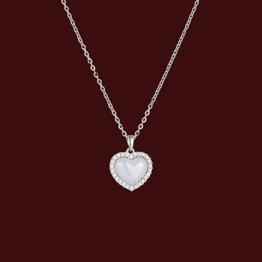 Halo Heart Necklace