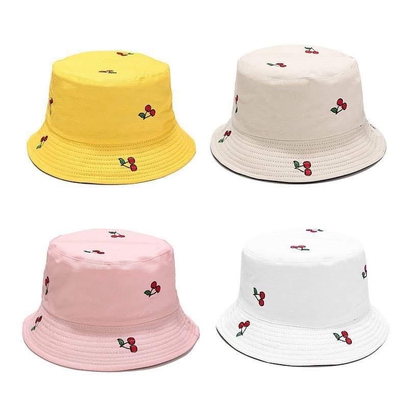 Reversible  Bucket Cherry Hats