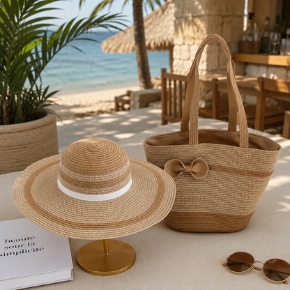 Coastal Breeze Tote & Hat Set