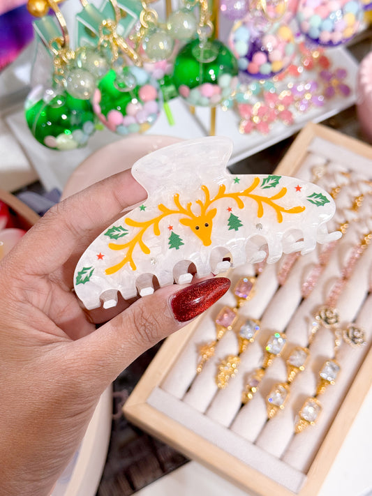 Reindeer Hair Claw Clip