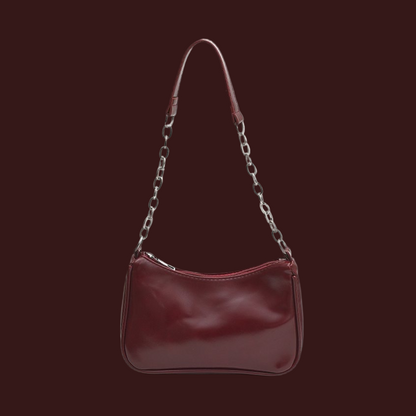 Chain Baguette Shoulder Bags ( 2 Colors Available )